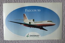 AUTOCOLLANT STICKER AUFKLEBER DASSAULT AVIATION FALCON 50 BUSINESS JET N50FJ