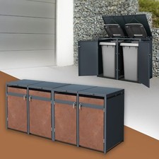 Cache-poubelle anthracite