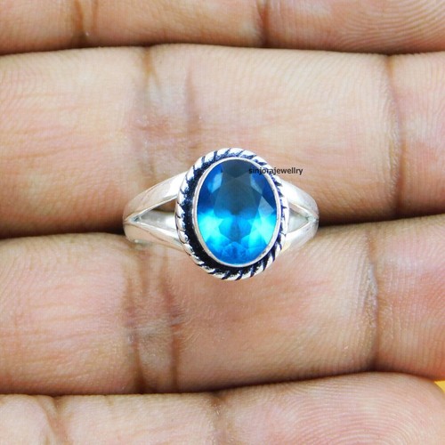 Bague pierre précieuse topaze