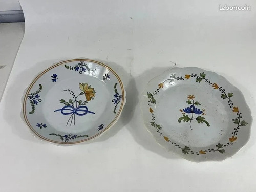 Assiette céramique vintage - assiette, en