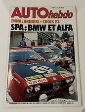 Auto Hebdo AutoHebdo 24 du 29 Juillet 1976 24h de Spa Enna F2 Croix en Ternois