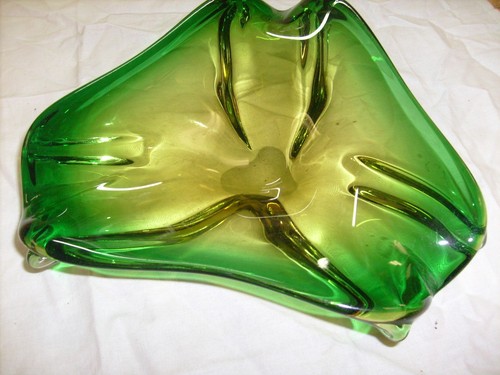 Vintage art glass candy dish - vintage,