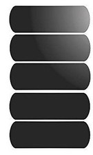 5 autocollant sticker casque moto  bande noir  refflechissant 