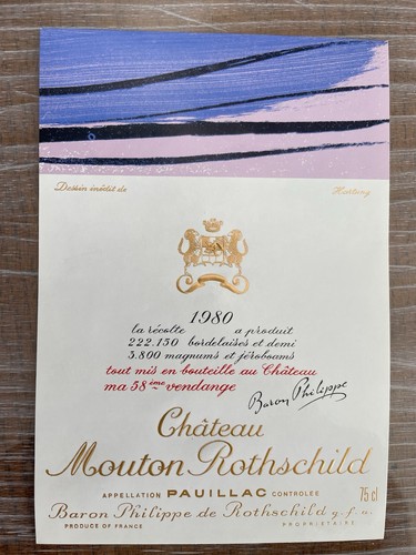étiquette château mouton - Étiquette,