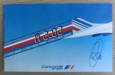 CONCORDE Air France, Livret Technique Offert Aux Passagers Signé Commandant Bord