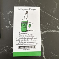 CHARTREUSE AFFICHETTE PUBLICITAIRE À MYSTERY - ANNÉES 1970 - NEUVE - RARE