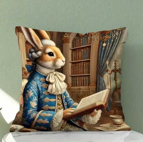Housse coussin lapin - de,