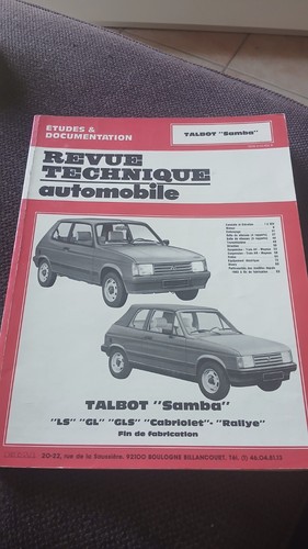 Revue technique talbot - revue,