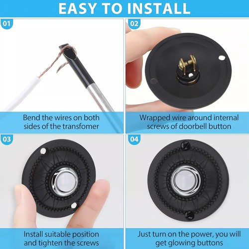 Bouton sonnette fer - de,