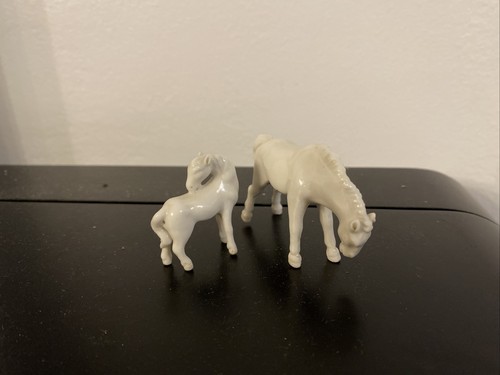 Chevaux porcelaine miniature - chevaux,