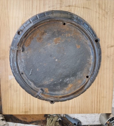 Socle fonte émaillée gris - fonte,