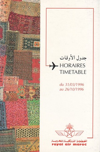 Ram royal air maroc timetable - royal,