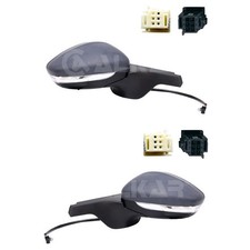 2X ALKAR Rétroviseur Chauffé El. Pliant Apprêté Convient pour Citroën C3