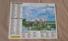 CALENDRIER ALMANACH DU FACTEUR OBERTHUR 2000 CHEVAUX CAMARGUE