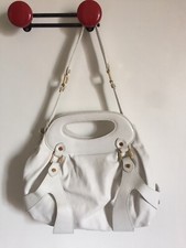 Sac en cuir blanc ABACO