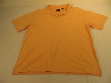 D712 - IZOD - yellow short sleeve casual dress shirt - XL