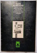 DURST :  MANUEL TECHNIQUE