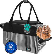 Dog Purse Carrier for Small Dogs, Airline Approved Soft Sided Pet Carrier with P