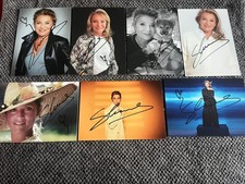sheila lot de 7 photos cartonnee Autograph Dédicace