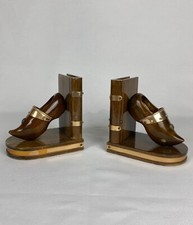 Magnifique paire de Serre-Livres Sabot en bois - Objet de décoration Française