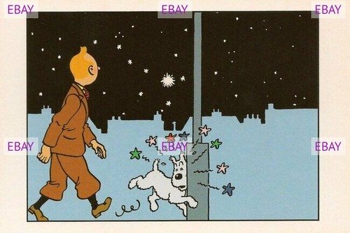 Postcard print hergé - hergÉ, /