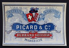 Ancienne étiquette ABSINTHE