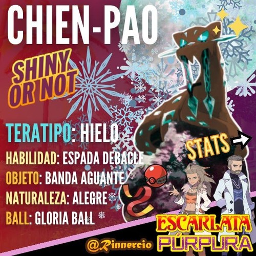 Chien pao shiny événement - chien,