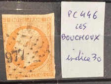 ? Timbre classique N°16 - 40 c Orange Empire  - PC N°446 Les Bouchoux?