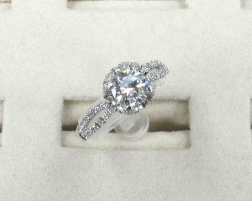 Bague fiançailles blanche - bague,