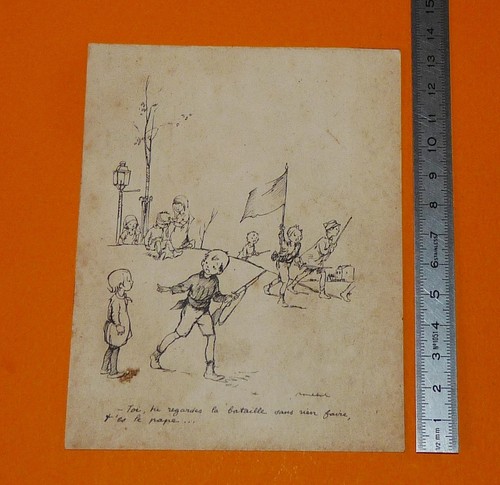 Dessin carte poulbot - carte, guerre