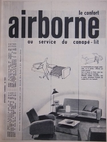 Publicité 1956 confort - 1956, le
