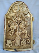 Ancienne Porte de tabernacle en Bois Doré Sculpté art Religieux  XVIIIe 