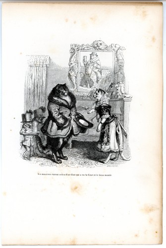 Animaux savants granville - animaux, 1842