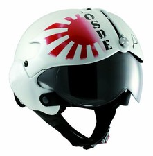Ouvert Scooter Moto Casque Osbe Gpa Aviation TORNADO Blanc Japon