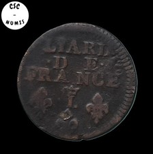 (FC-9) - Louis XIV - Liard 1693 L (couronné), Lille