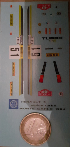 Décalcomanie renault alpine - 5,