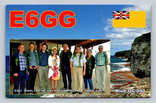 Ham radio qsl - radio, niue