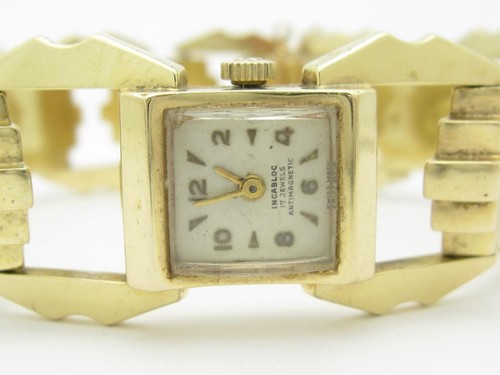 Montre vintage jaune 14 - vintage, or