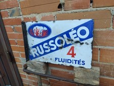 Plaque Emaillée RUSSOLEO Originale Pub Huile Automobilia