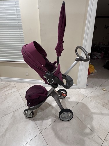 Stokke stroller lavender - stokke, red