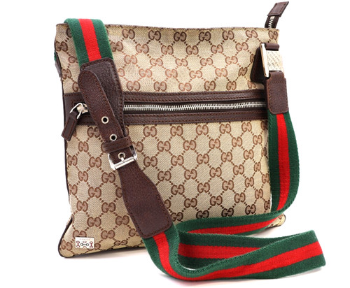 Gucci web stripe crossbody bag - gucci,