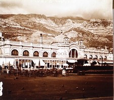 MONACO Monte Carlo Café de Paris Photo Plaque de verre Stereo Vintage V32L10n7