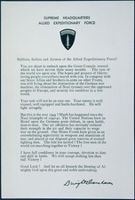 US Lettre Eisenhower Dday