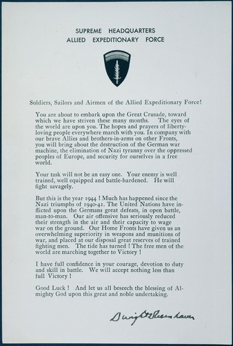 Lettre eisenhower dday - us,