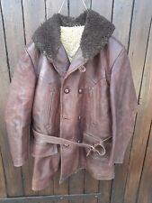 Veste Trois Quart Cuir Pilote Char Aviation ww2 1940