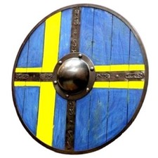Bouclier médiéval viking en