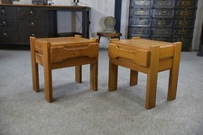 Paire de chevets en orme pour