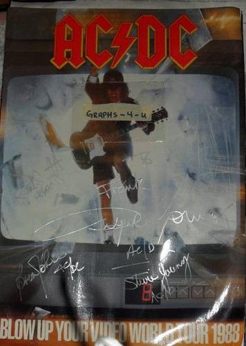 Acdc autograph tour program - acdc,