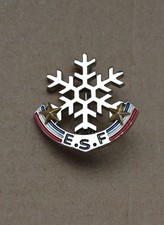 Insigne, broche médaille ski