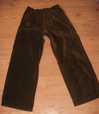 Pantalon velours grosses cotes ancien marron foncé